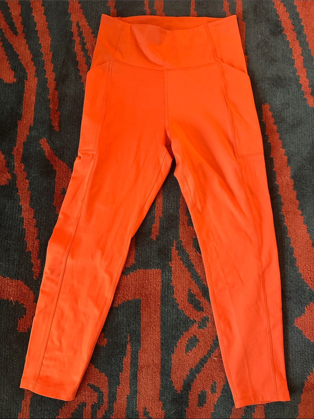 Two pairs girlfriend collective Orange and Plum Leggings - Picture 2 of 13